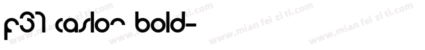 F37 Caslon Bold字体转换